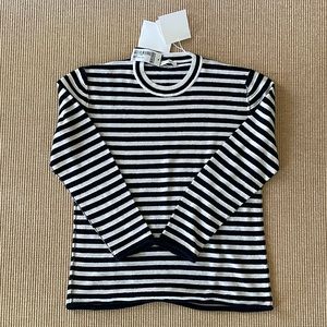 The Row Giusti Striped Knitted Sweater Sz S